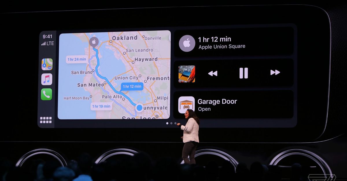 Apple CarPlay getting design refresh and better Siri support in iOS 13 - The Verge thumbnail
