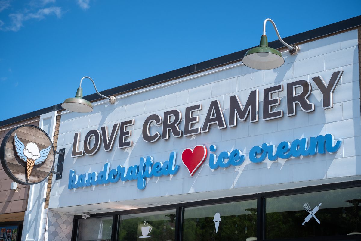 The exterior of Love Creamery