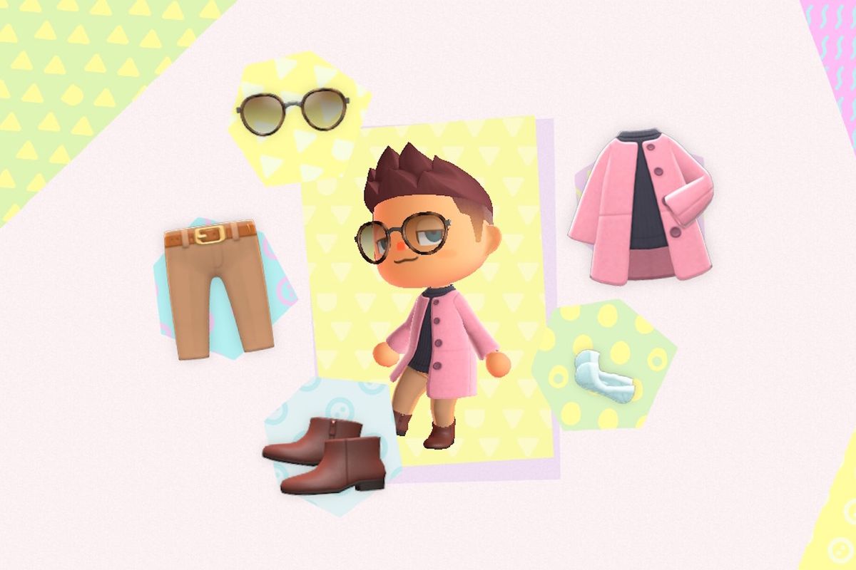 An outfit composed in Animal Crossing: New Horizons