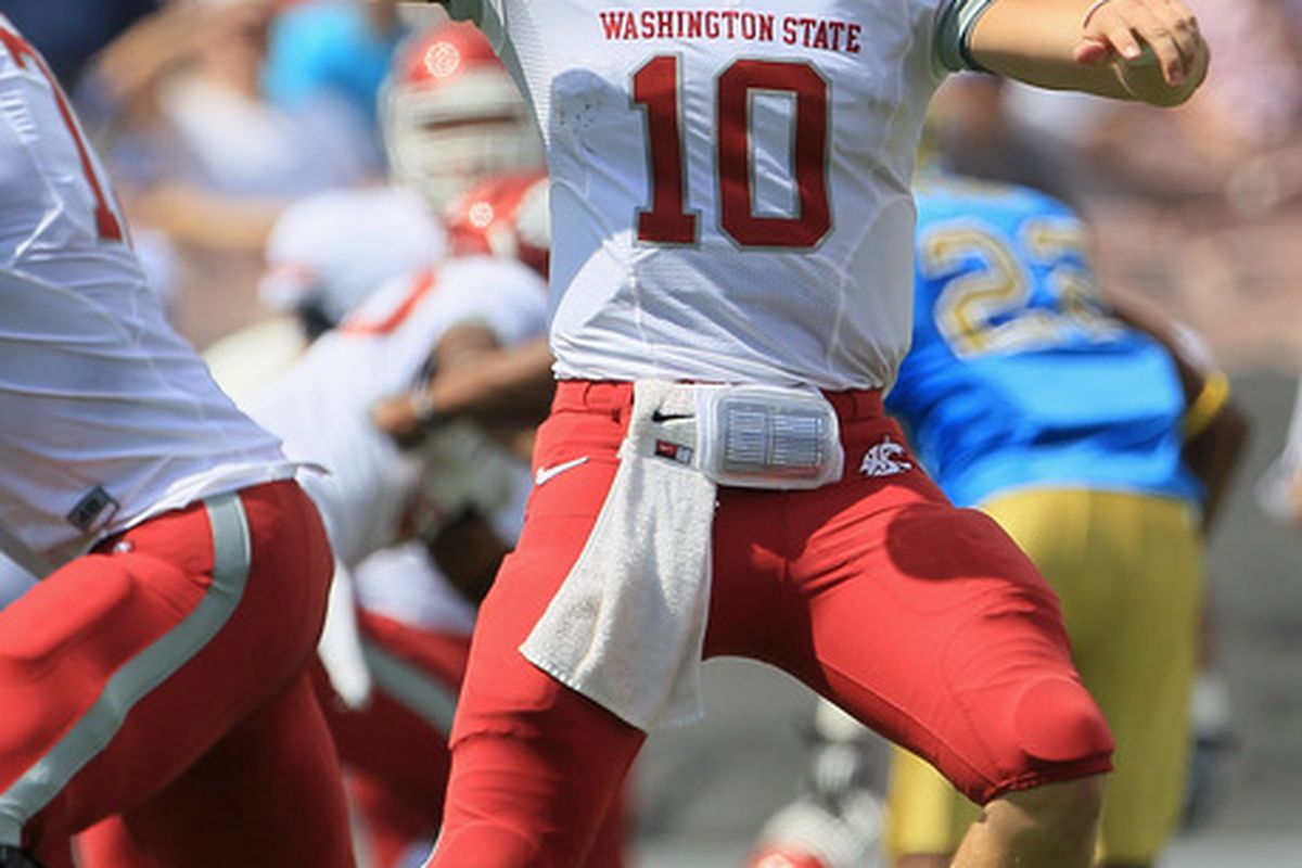 Washington State quarterback Jeff Tuel has thrown for at least 200 yards in all seven games this season.