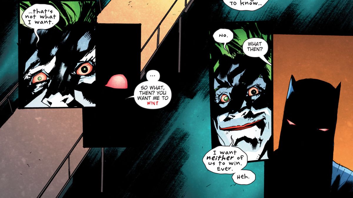 Batman and the Joker in The Batman Who Laughs #4, DC Comics (2019).