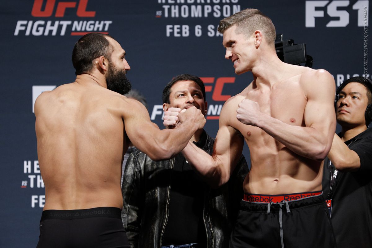 Johny Hendricks and Stephen Thompson will battle in the UFC Fight Night 82 main event Saturday.