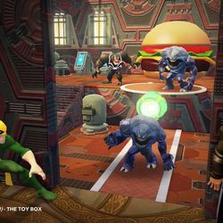 "Disney Infinity 2.0: Marvel Super Heroes" toy box mode allows for some random creations.