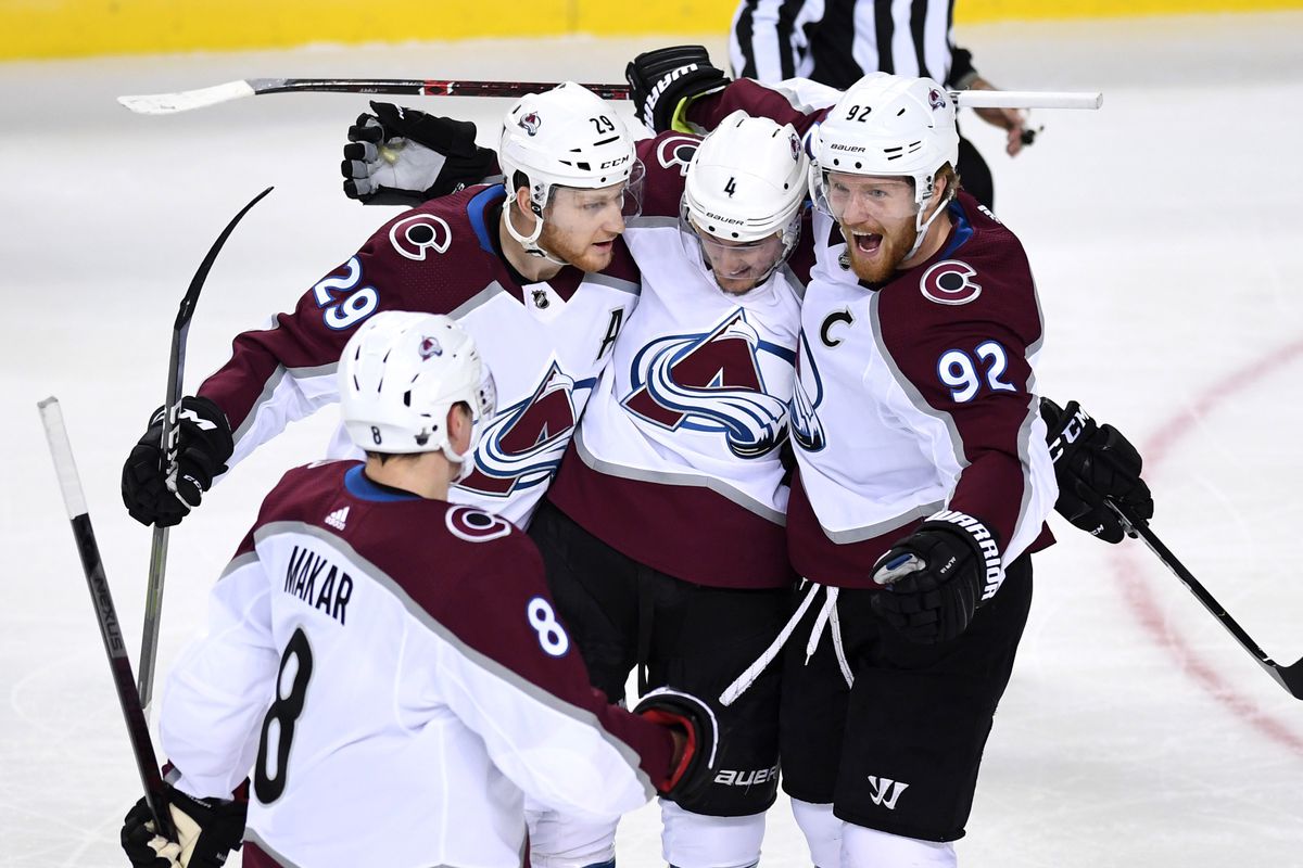 NHL: Stanley Cup Playoffs-Colorado Avalanche at Calgary Flames