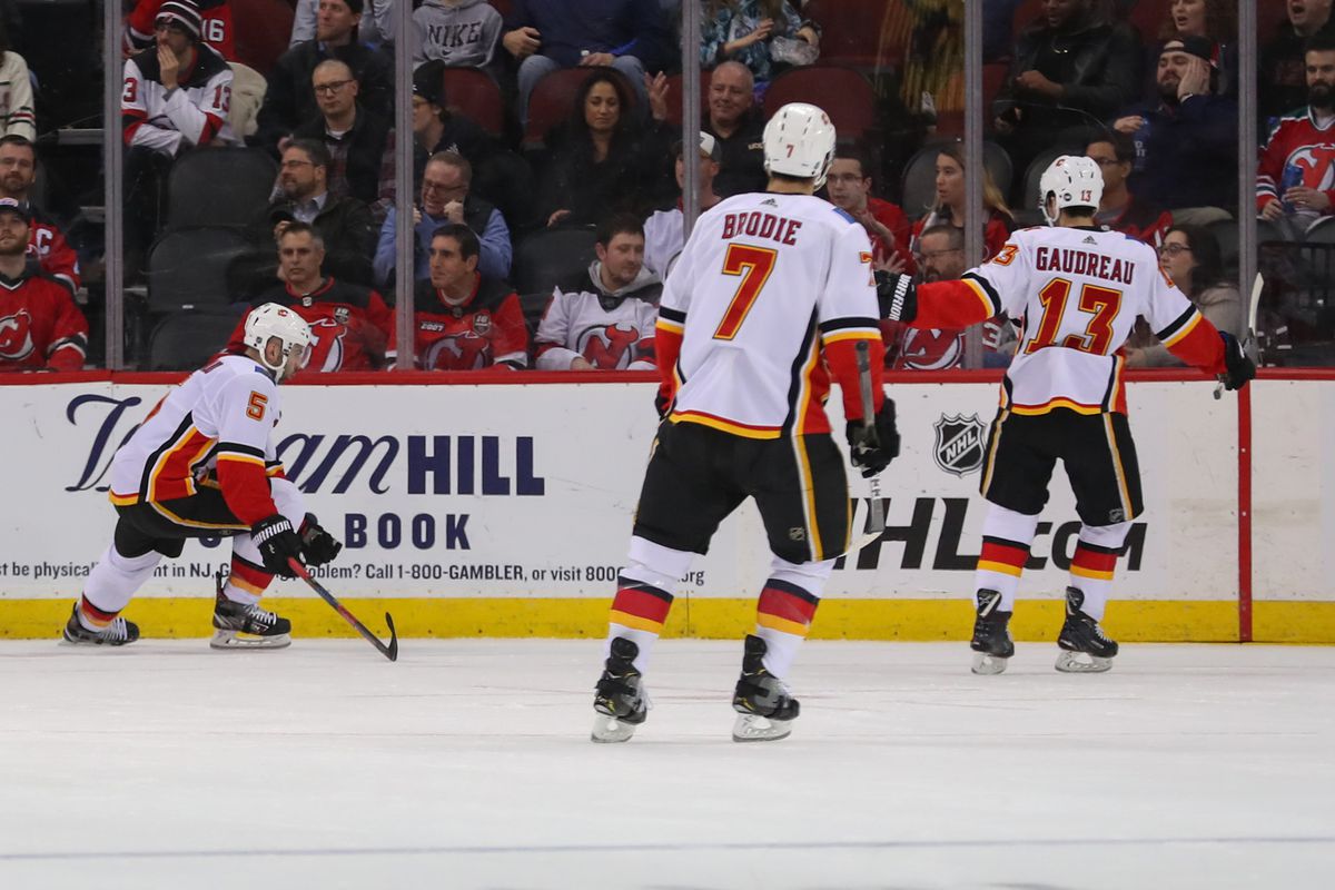 NHL: Calgary Flames at New Jersey Devils