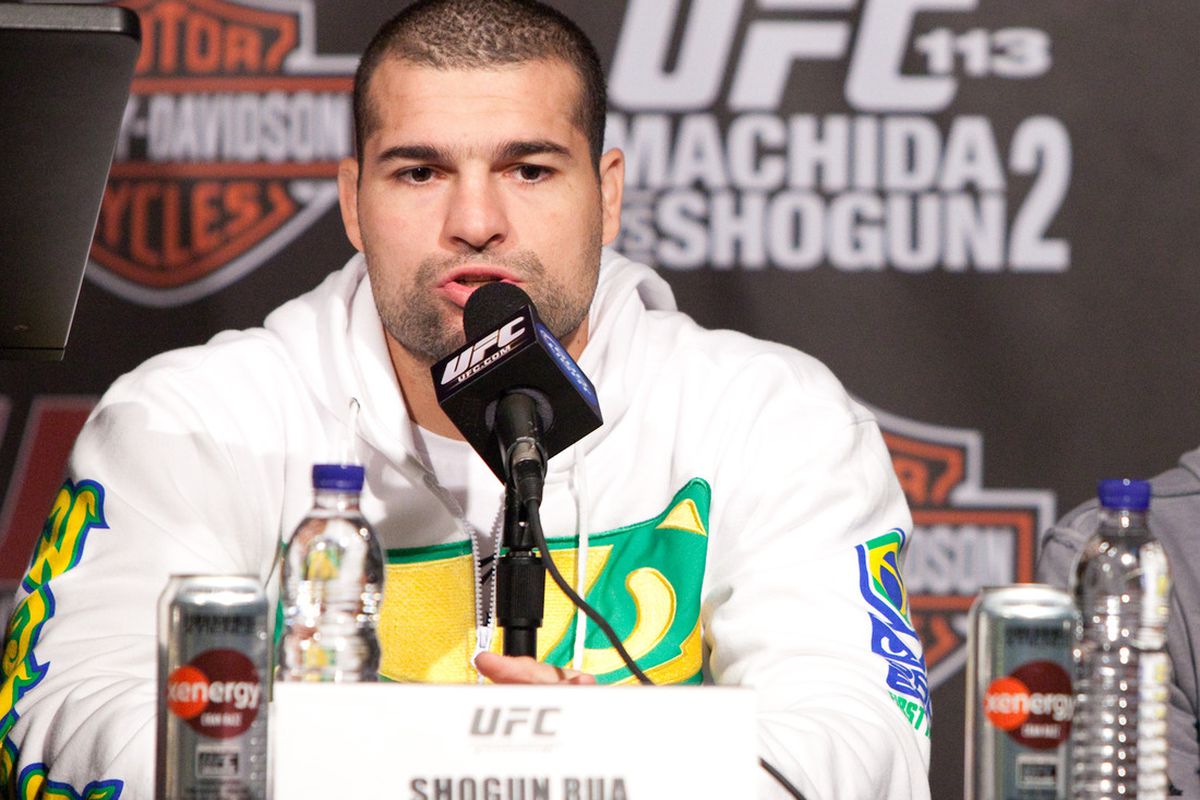 Shogun Rua will answer questions from the media at the UFC on FOX 4 press conference Thursday afternoon in Los Angeles (Esther Lin, MMA Fighting).