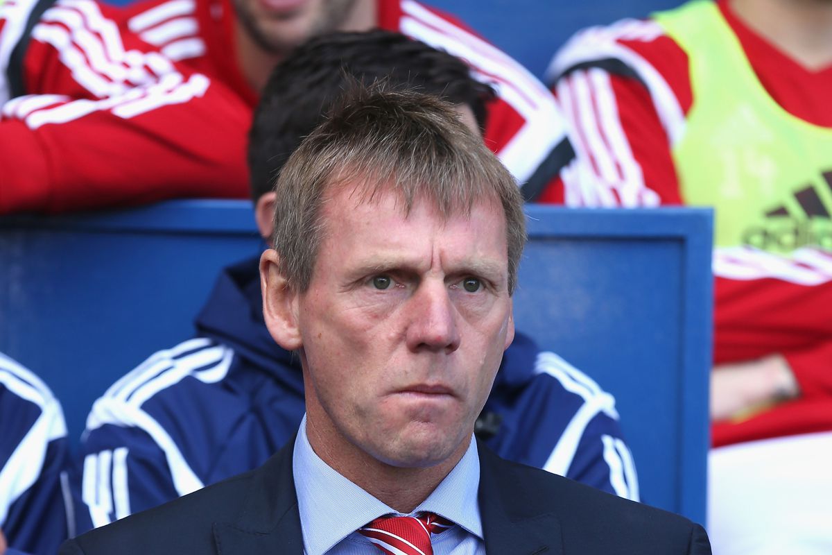 Stuart Pearce: looking glum. 