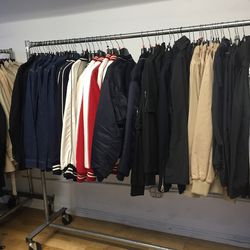 Men's light coats ($195) and jackets ($265)