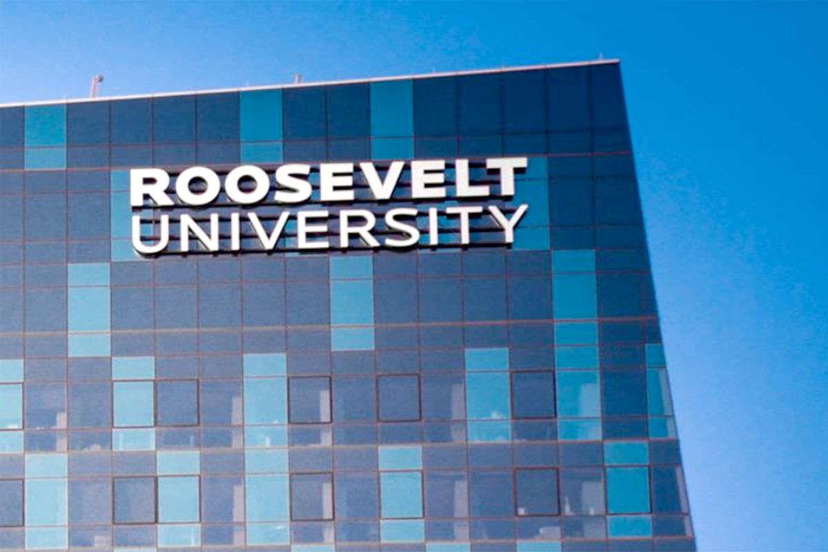 Roosevelt University sign