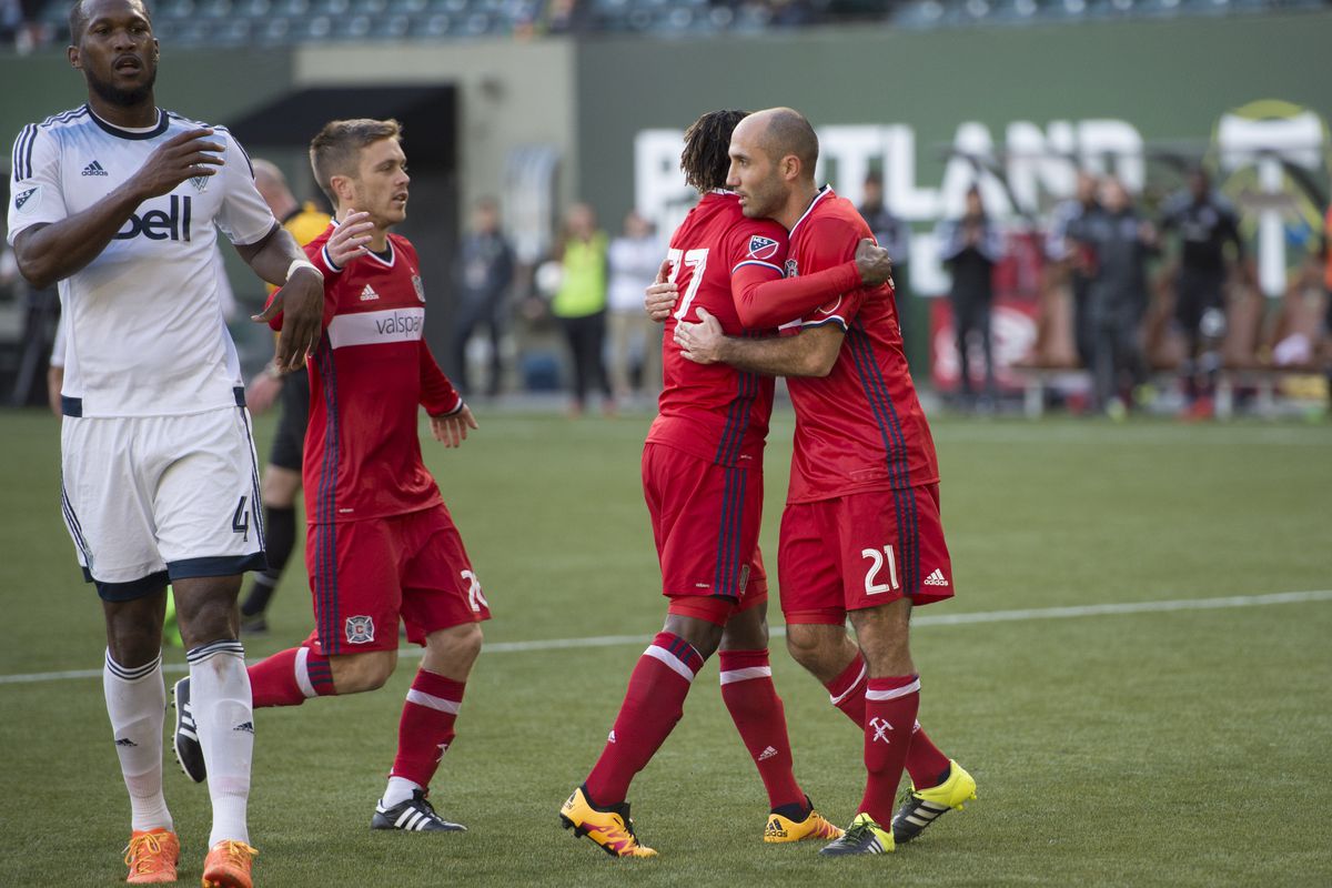 The Chicago Fire has one last chance for some preseason hugs against Portland Saturday. 