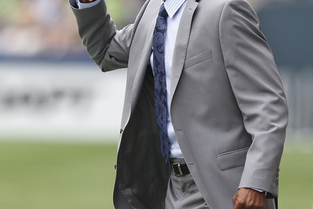 SEATTLE - AUGUST 13:  Head coach Robin Fraser of Chivas USA looks on during the game against the Seattle Sounders FC at CenturyLink Field on August 13, 2011 in Seattle, Washington. (Photo by Otto Greule Jr/Getty Images)