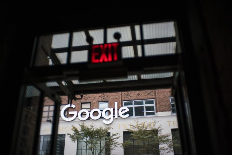 New York City'deki Google ofisi, kırmızı bir 