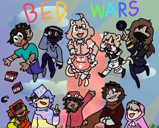 Bed Wars characters from PENIS SMP