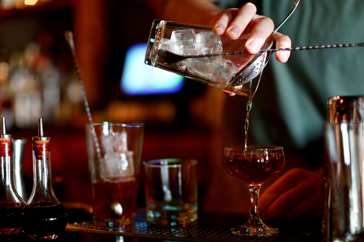 bartender pouring drink