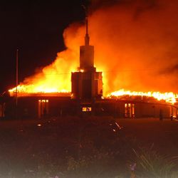 A July 2003 fire destroyed the LDS Church's Apia Samoa Temple, while it was closed for renovations.