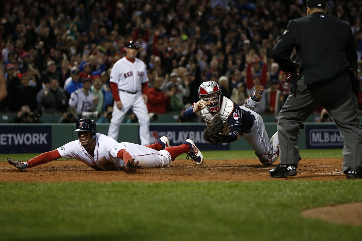 MLB: ALDS-Cleveland Indians at Boston Red Sox