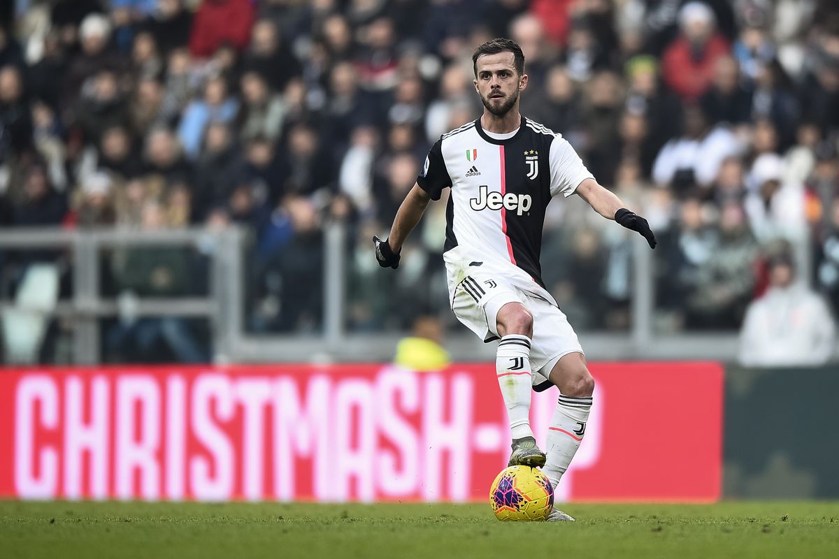 Miralem Pjanic of Juventus FC in action during the Serie A...