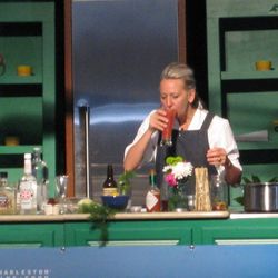 Gabrielle Hamilton, with Bloody Mary