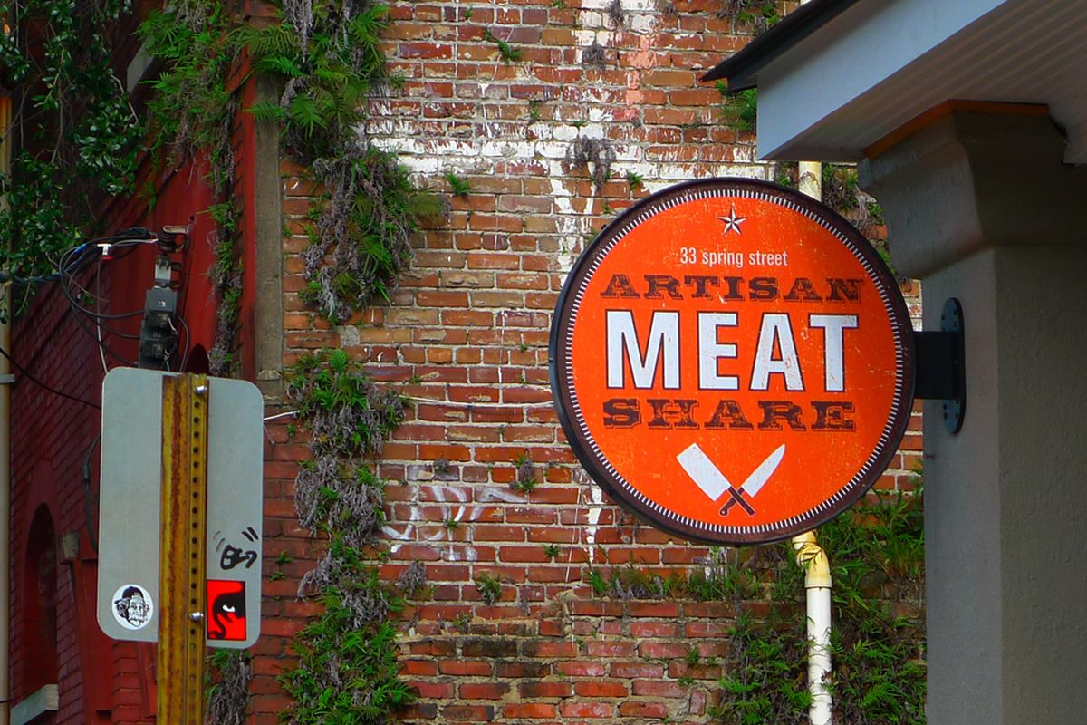 Artisan Meat Share Sign