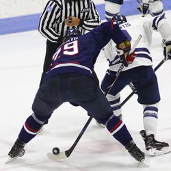The UConn Huskies take on the Yale Bulldogs in a men’s college hockey game at Ingalls Rink in New Haven, CT on December 31, 2018.