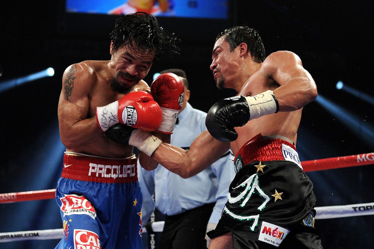 Juan Manuel Marquez gave Manny Pacquiao all he could handle for a third time. (Photo by Harry How/Getty Images)