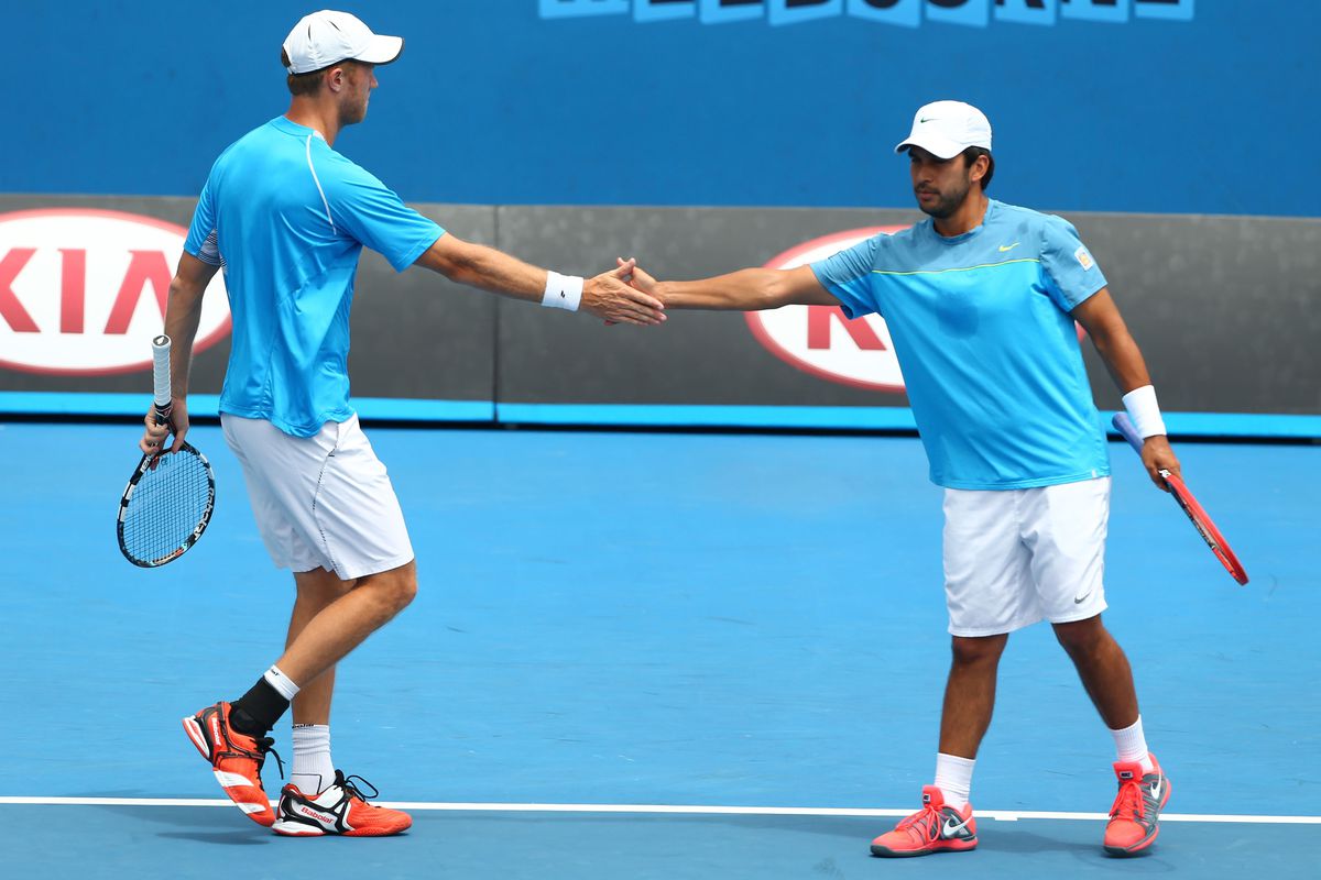 Inglot (left) and Huey are heading to the Quarterfinals of the Australian Open. 