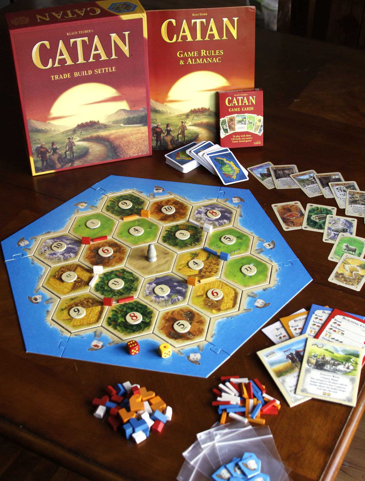 Details about   Genuine Settlers of Catan 5th Ed 3071 Replacement Cards Tiles Roads Pieces NEW 