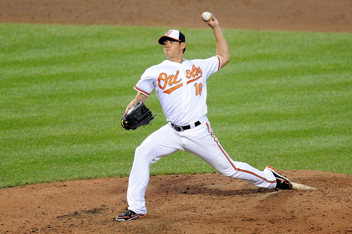 Wei-Yin Chen could be all that stands between the Orioles and losing their way to the All-Star Break.  (Photo by Greg Fiume/Getty Images)