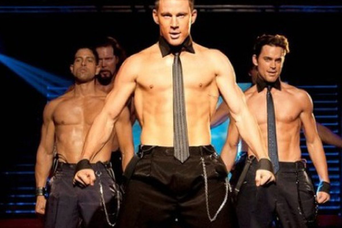 No ones looking at the tie. Happy Friday. Image via <a href="http://www.salon.com/topic/magic_mike/">Salon</a>