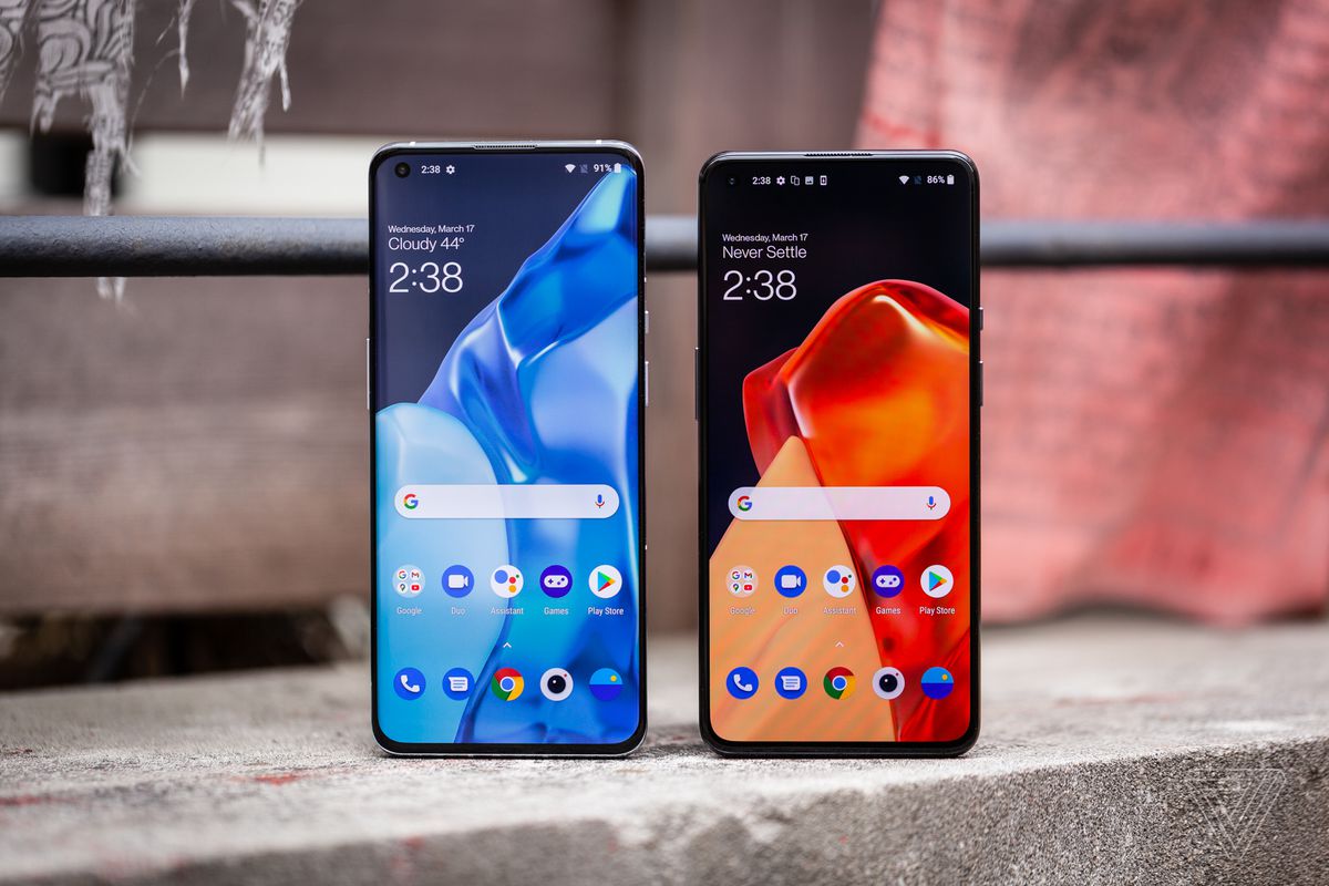 The OnePlus 9 has a slightly smaller screen