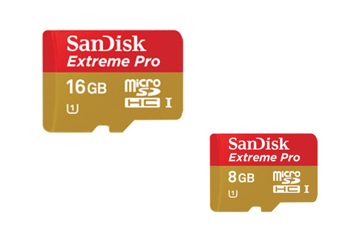 SanDisk announces 95MB/s Extreme Pro microSD cards, 8GB for $59.99