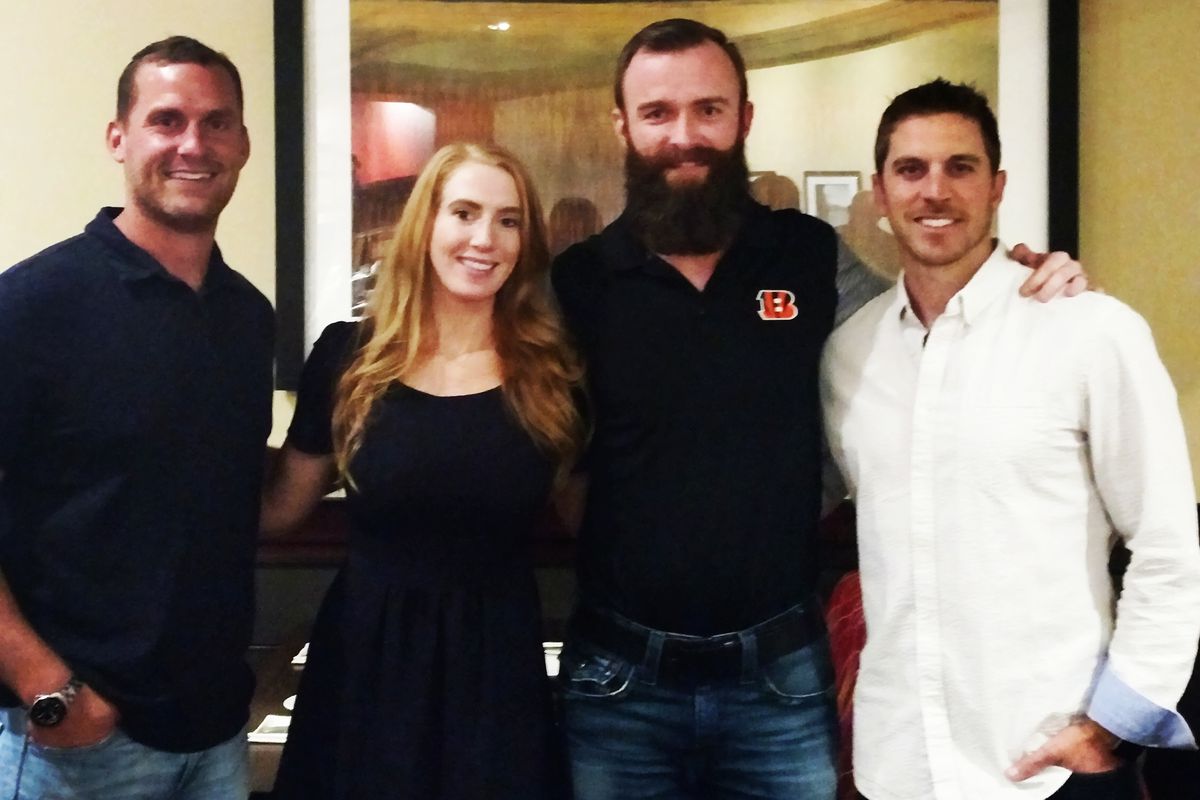 Dinner with special teammers Kevin Huber and Mike Nugent