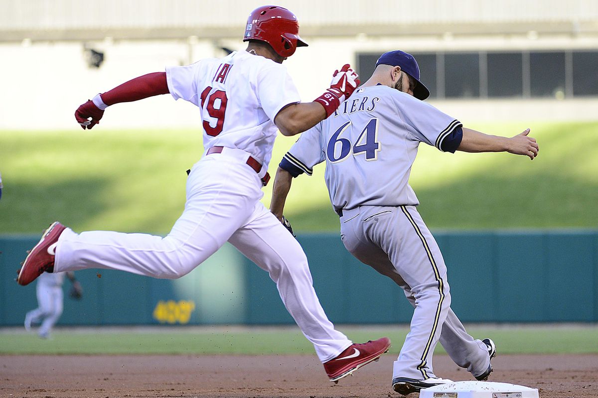 Can Mike Fiers and the Brewers outrace Jon Jay and the Cardinals to the finish line?