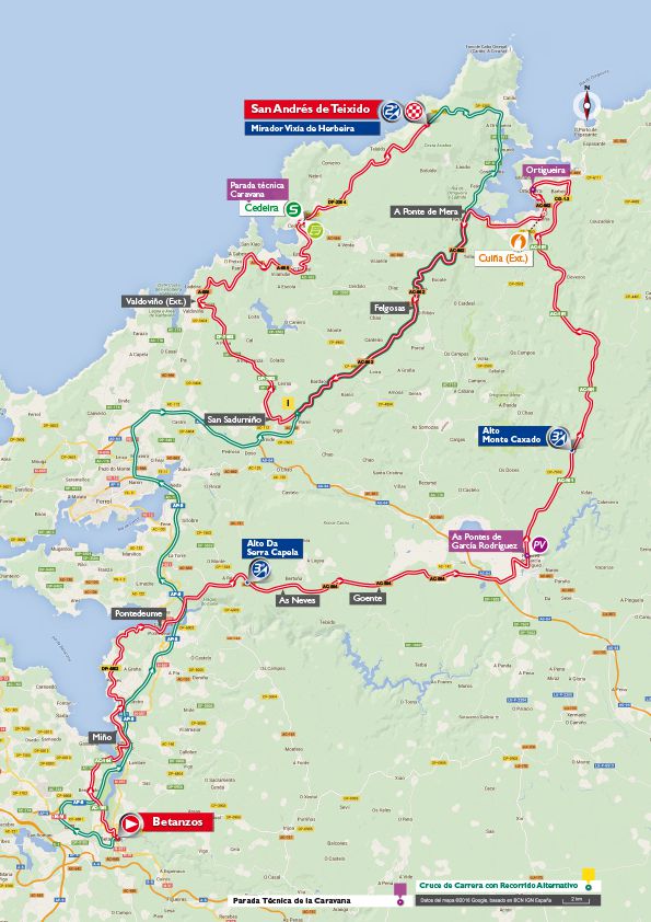 Stage 4 map Vuelta