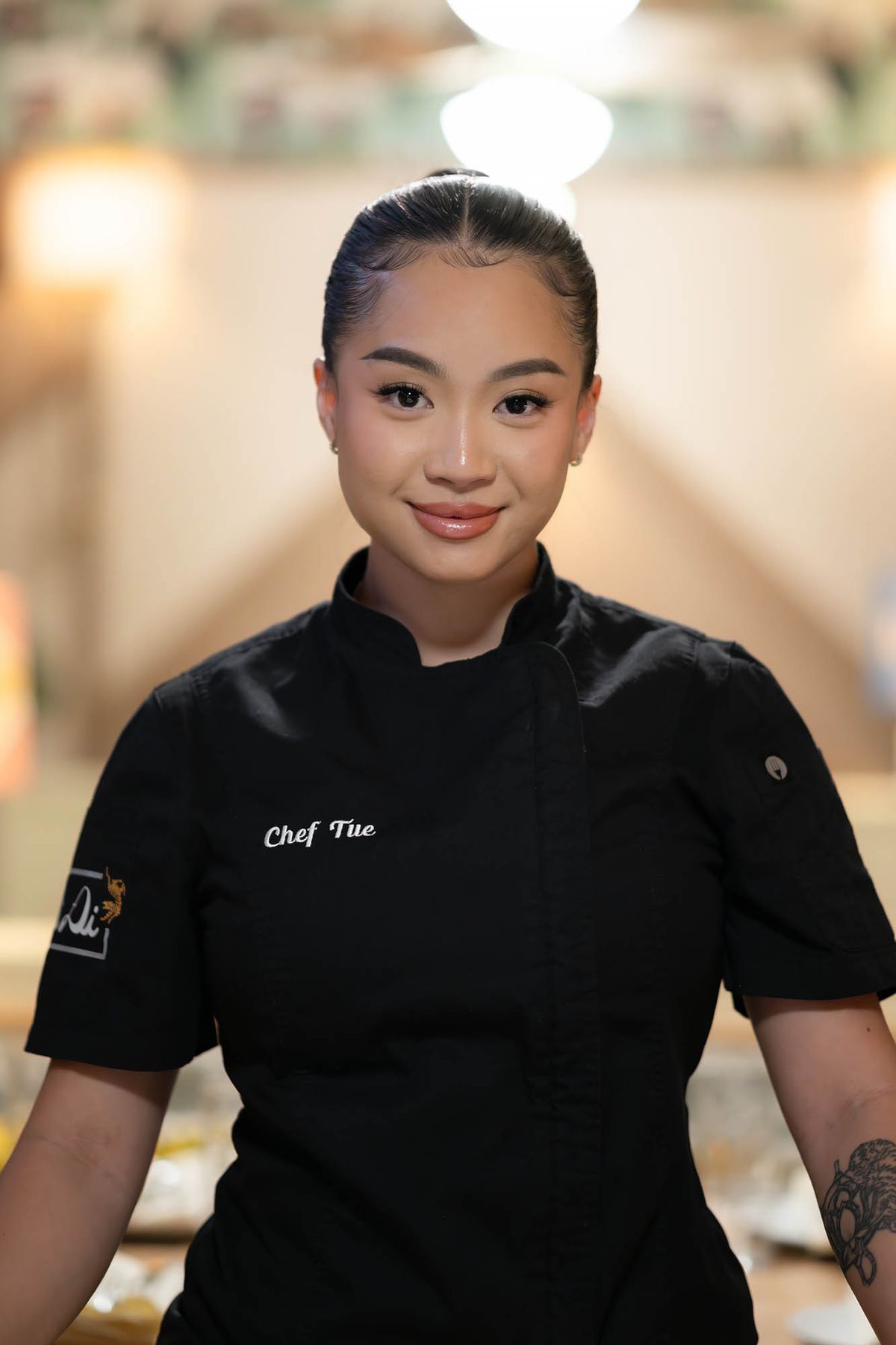 A portrait of chef Tuệ Nguyễn at Di Di in West Hollywood.