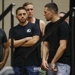 Nate Diaz was at the Bellator 212 weigh-ins.