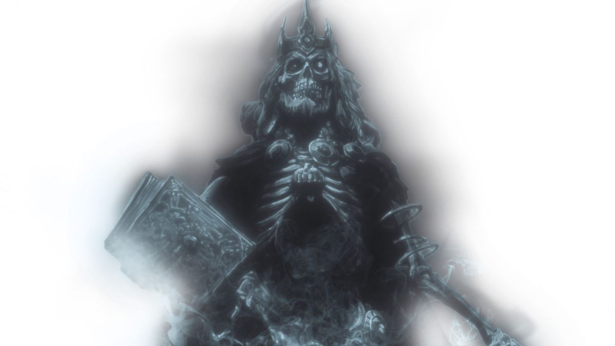 A spectral image of Vecna, the supreme evil.