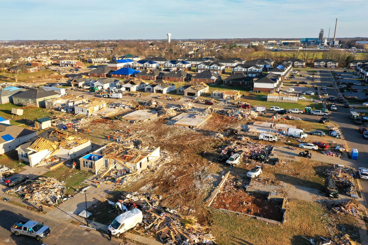 Aftermath of tornadoes in Bowling Green, Kentucky