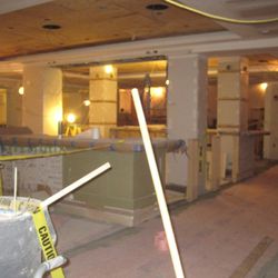 The still-under-construction interior of Edgar Bar & Kitchen.