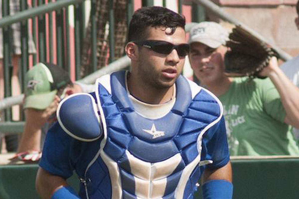 Julian Leon hit 12 home runs in 63 games for rookie-level Ogden as an 18-year-old in 2014.
