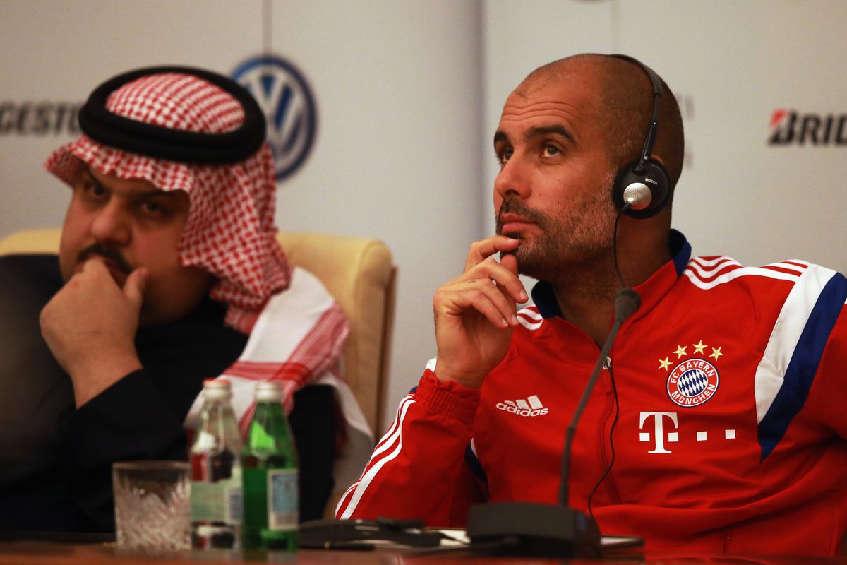 Pep Guardiola, at a press conference before Bayern's friendly against Saudi Arabia's Al-Hilal