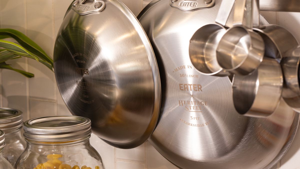 eater and heritage steel stainless steel cookware