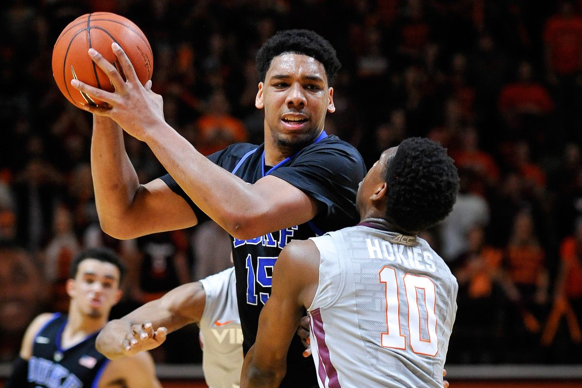 Jahlil Okafor was just too big and too much for the smaller Hokies to deal with. 