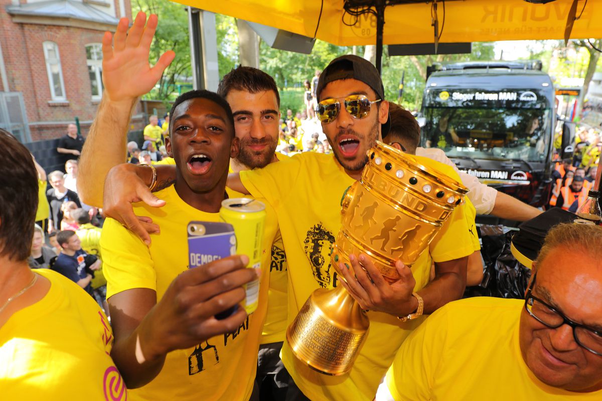 Borussia Dortmund Celebrates Winning The DFB Cup 2017