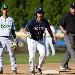The USF Bulls take on the UConn Huskies in the final game at J.O. Christian Field in Storrs, CT on May 11, 2019.