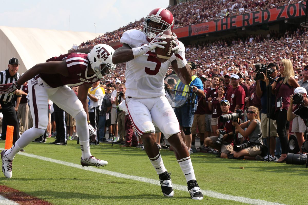 Cyrus Jones with a pick against Texas A&M