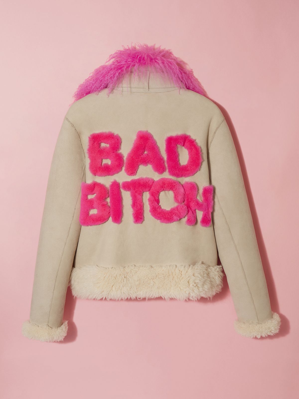 Bebe Rexha x Gilt Shearling Jacket, $4,800