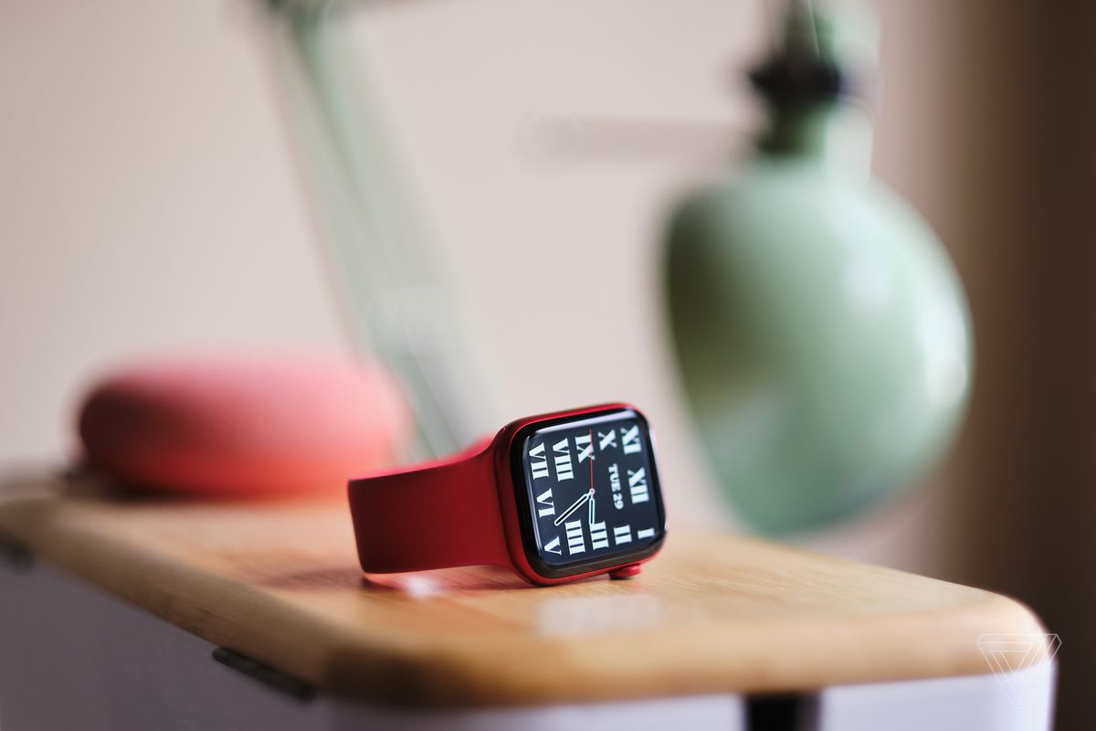 The Apple Watch Series 6, in Product Red
