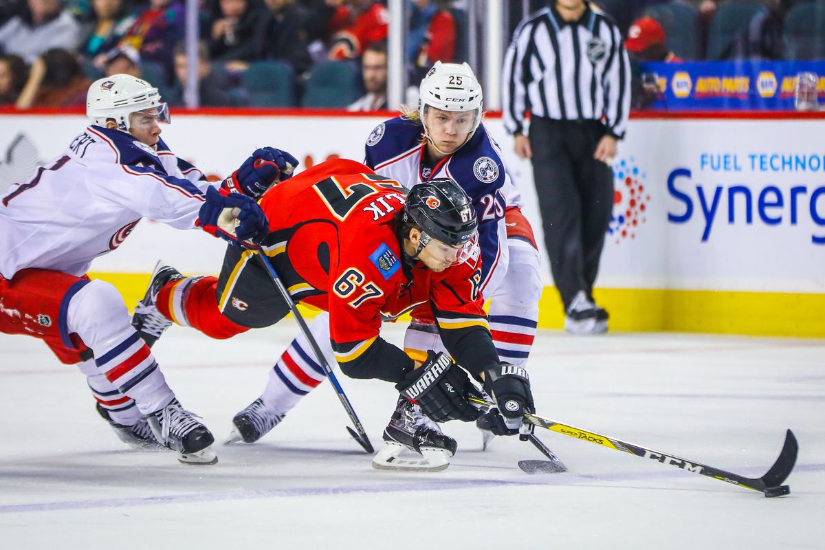 NHL: Columbus Blue Jackets at Calgary Flames