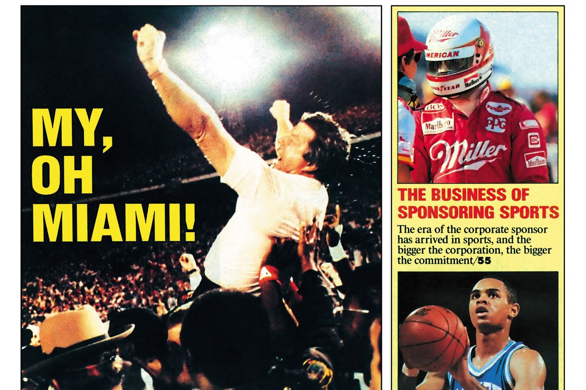 NCAA Football Covers - Miami Hurricanes Coach Jimmy Johnson - National Champions - January 11, 1988
